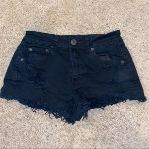 Black denim shorts from AE size 4 (run small).